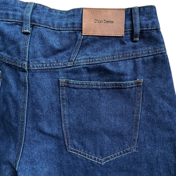 NWT | CIDER WIDE LEG HIGH RISE DARK WASH JEANS | EXTRA LARGE - Picture 10 of 10